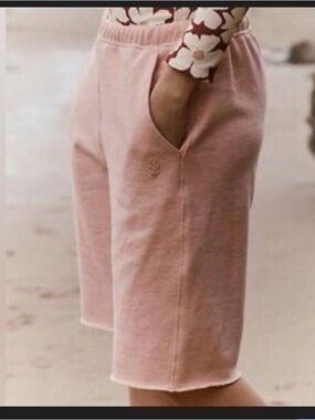 Free People Light Pink Sweat Shorts